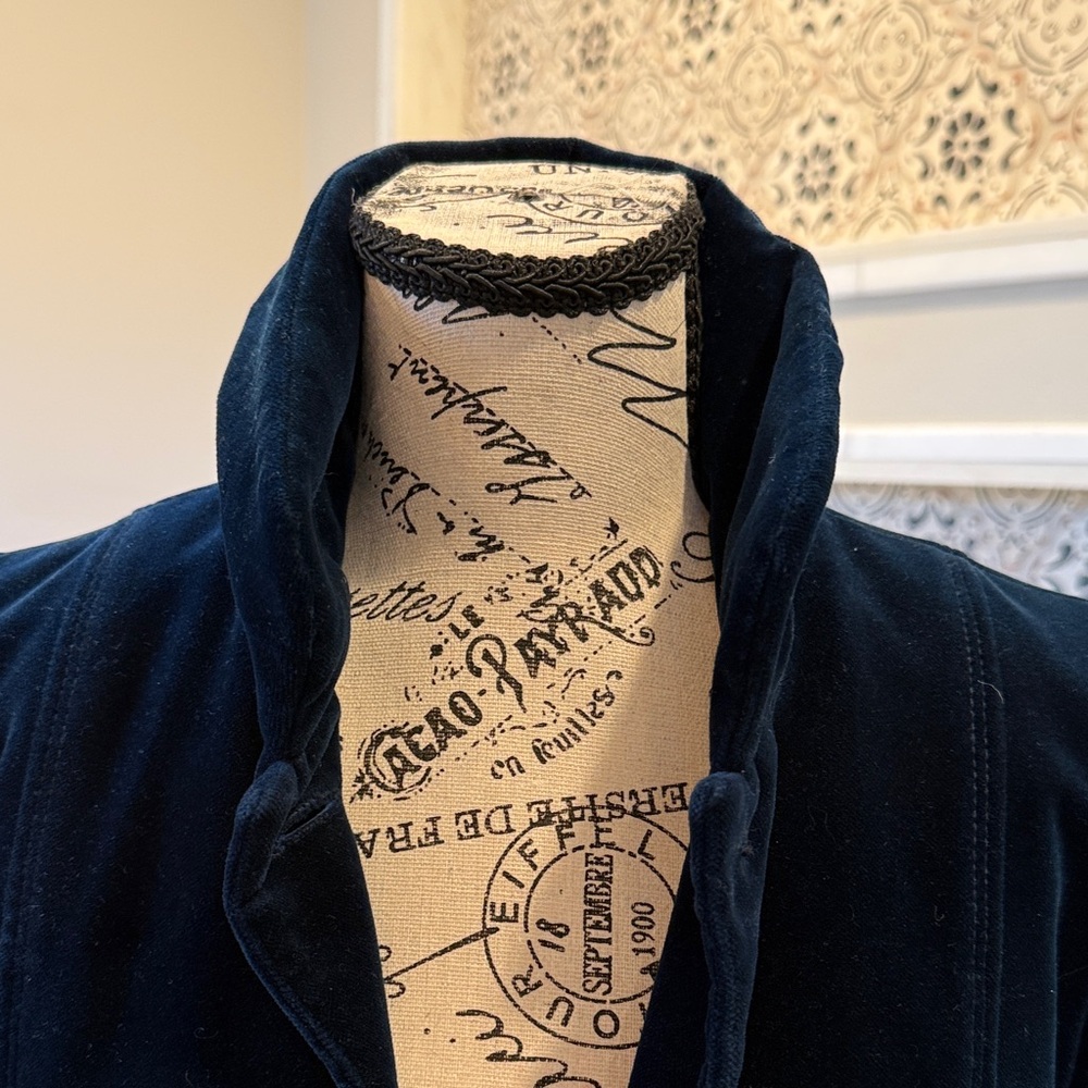 J. Crew Navy Velvet Women's Blazer - Picture 6 of 11